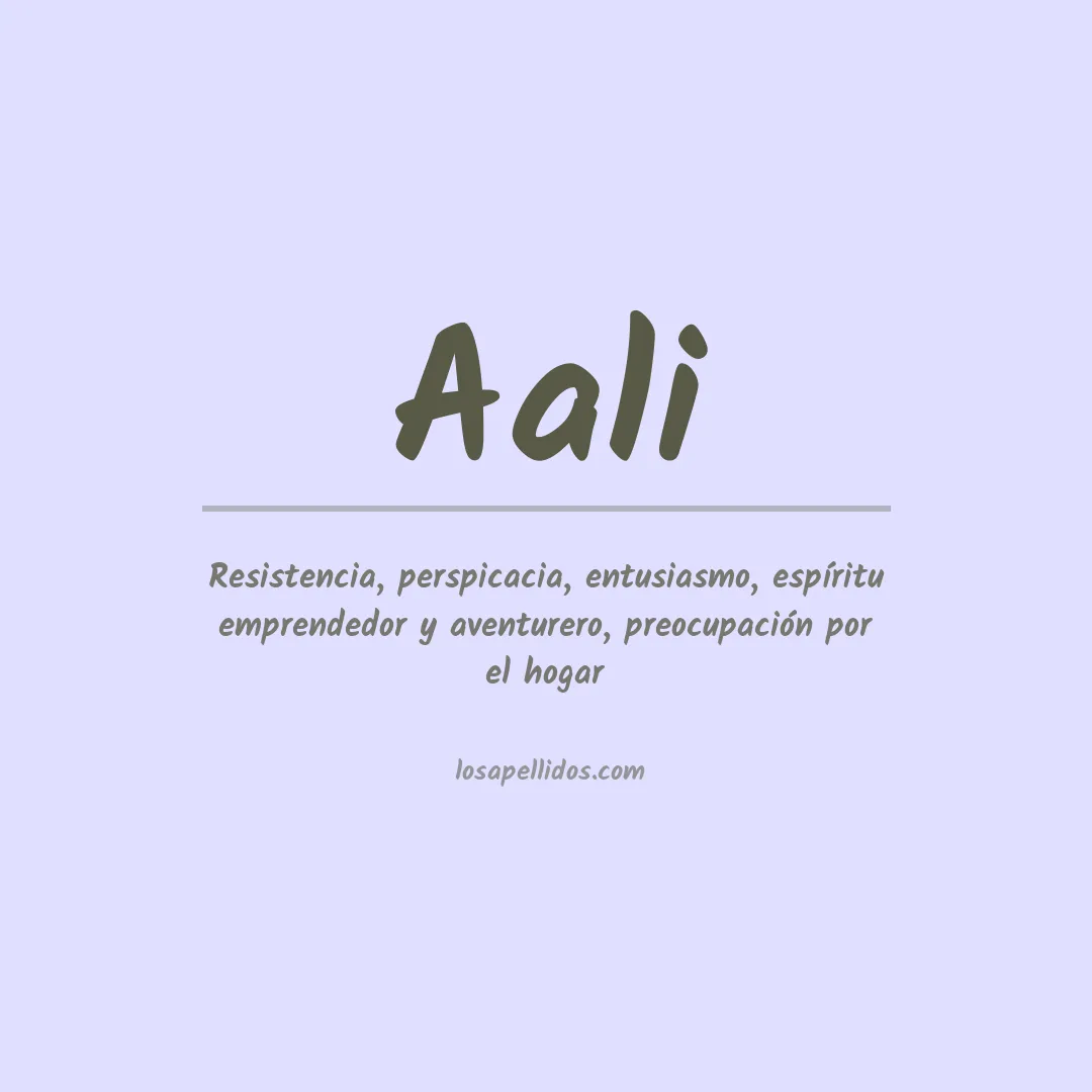 Apellido Aali