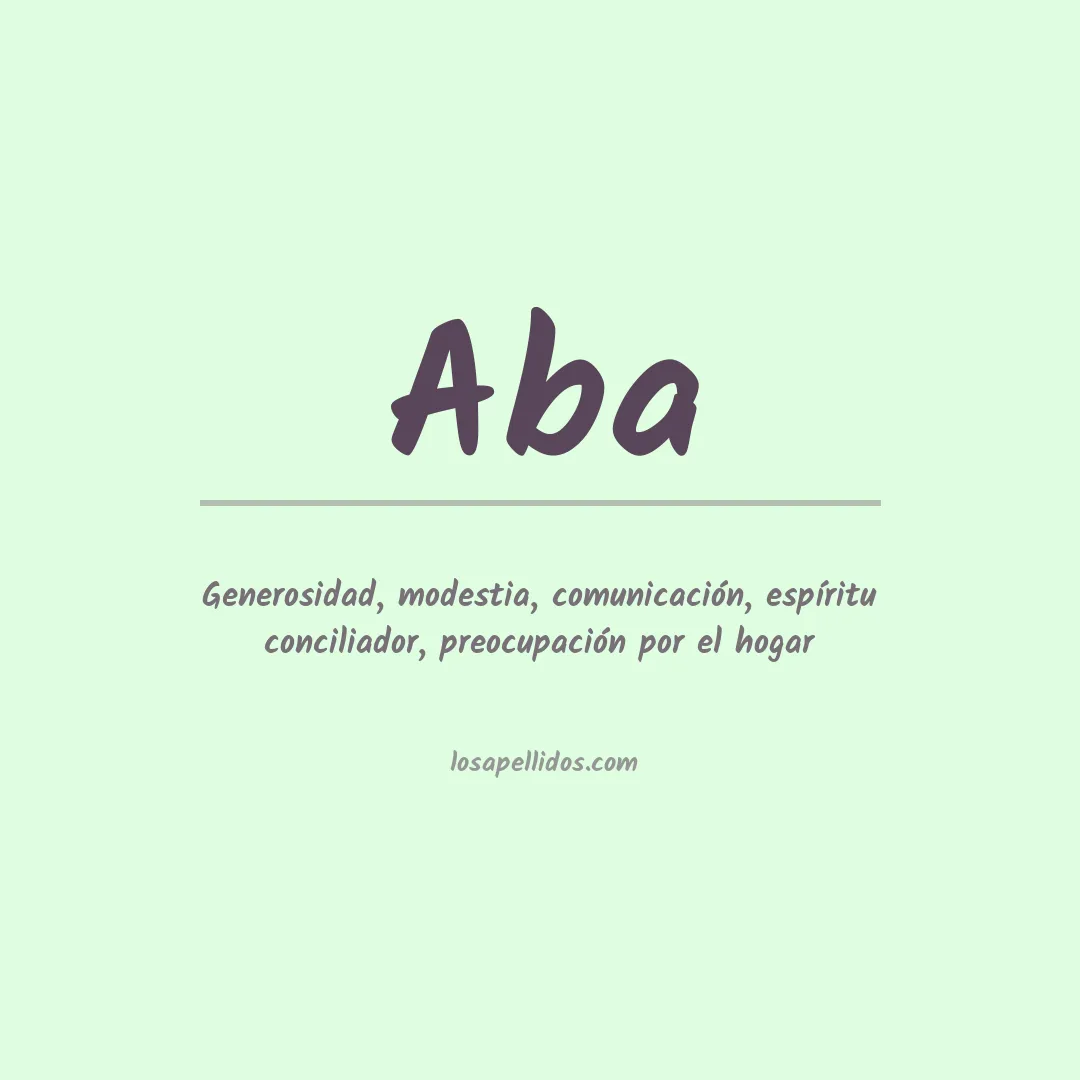 Apellido Aba