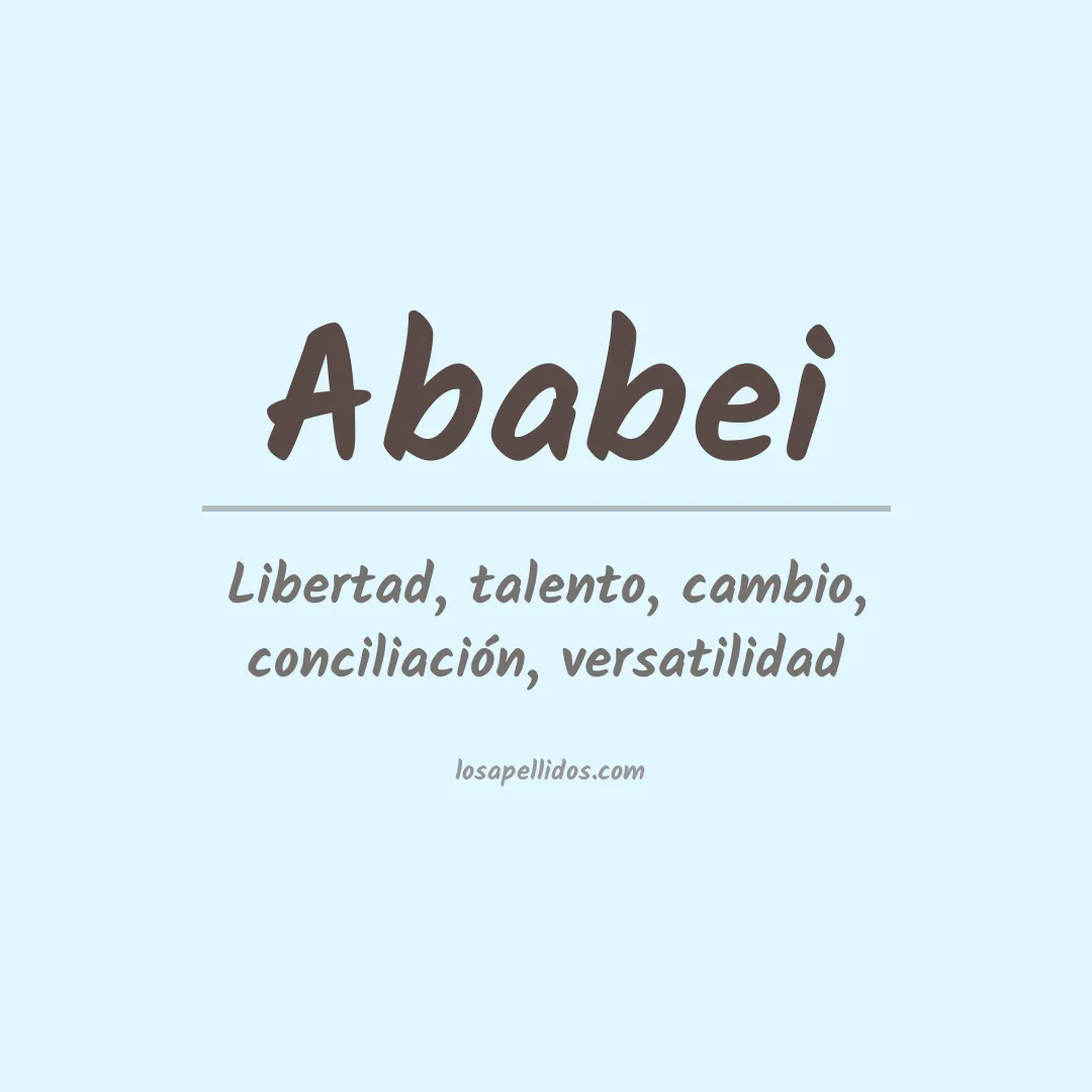 Apellido Ababei