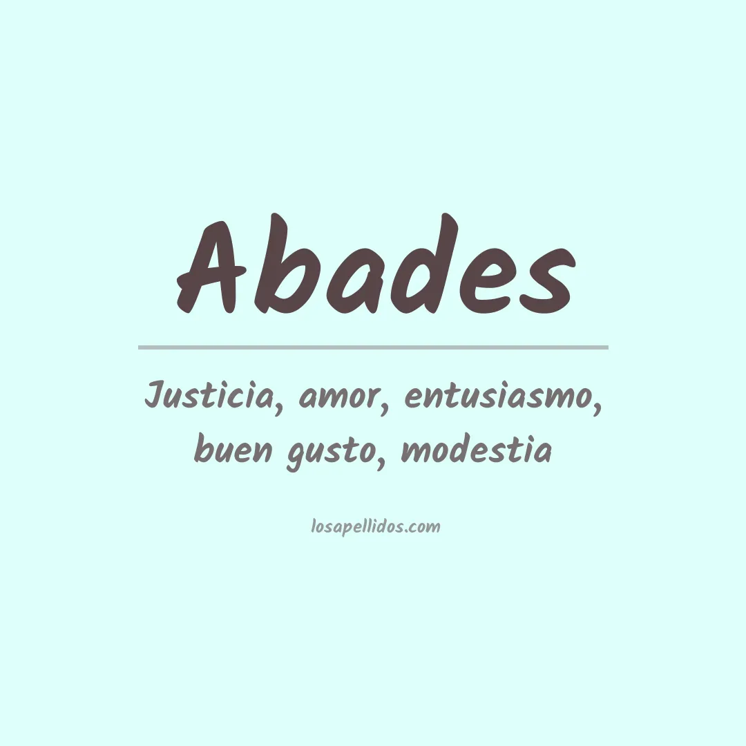 Apellido Abades
