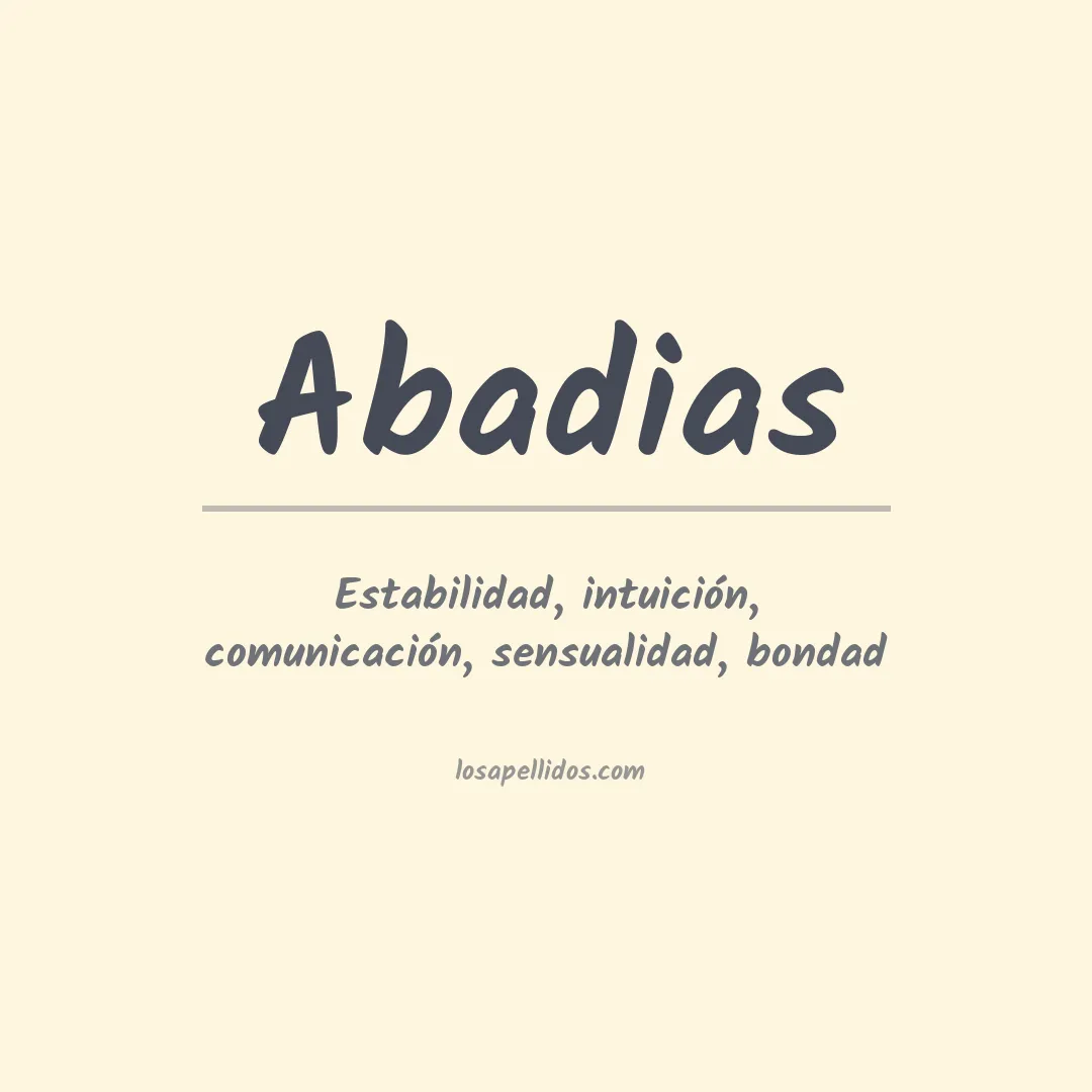 Apellido Abadias