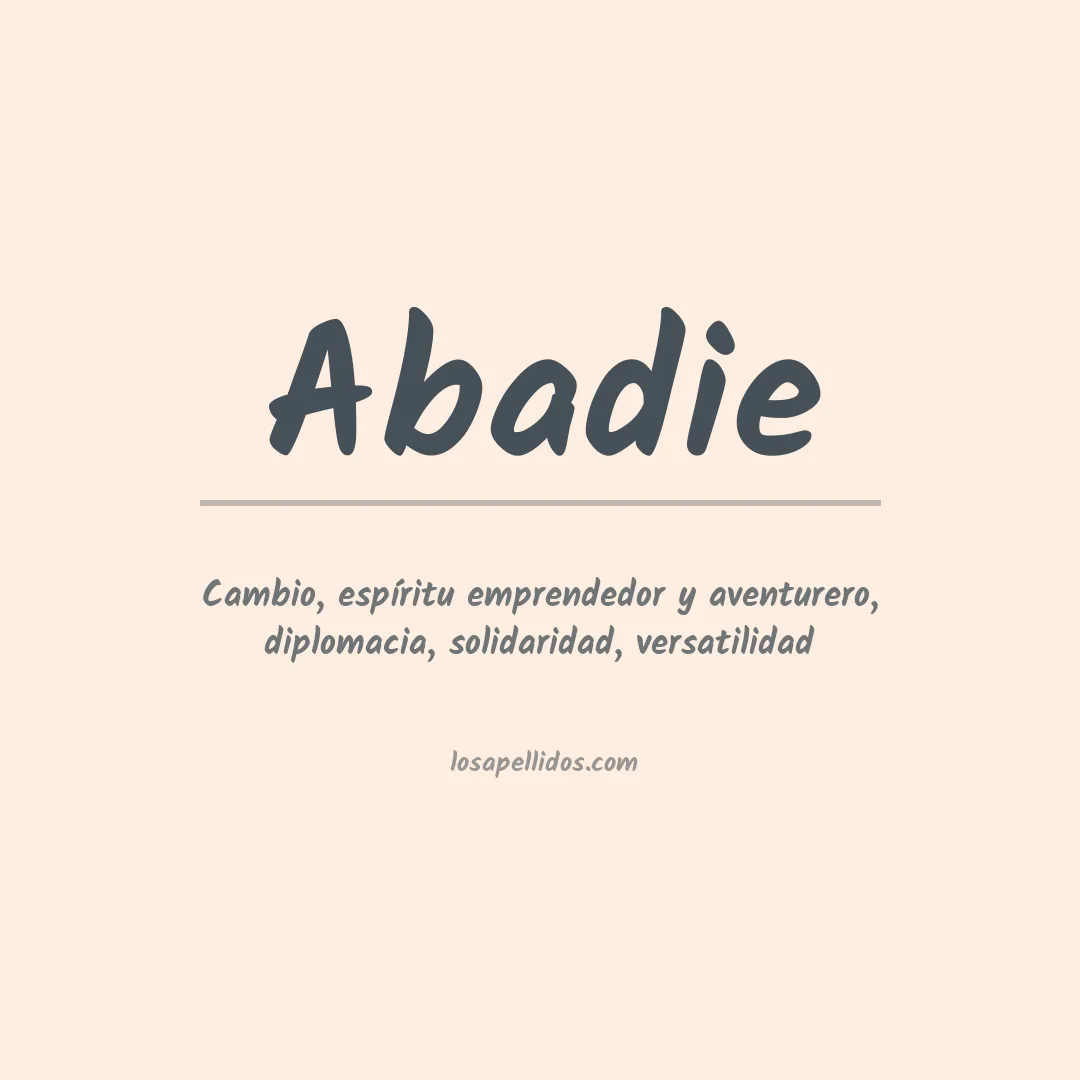 Apellido Abadie