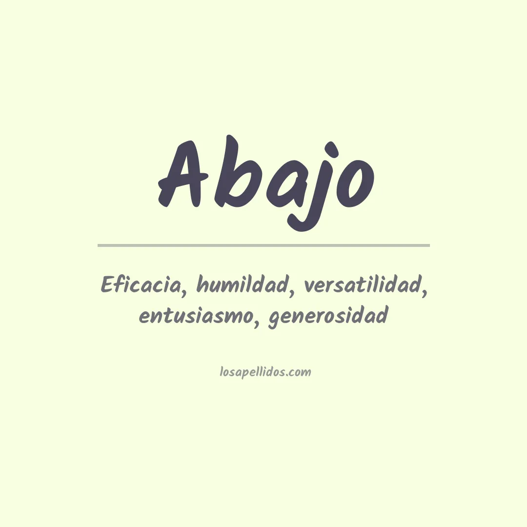 Apellido Abajo