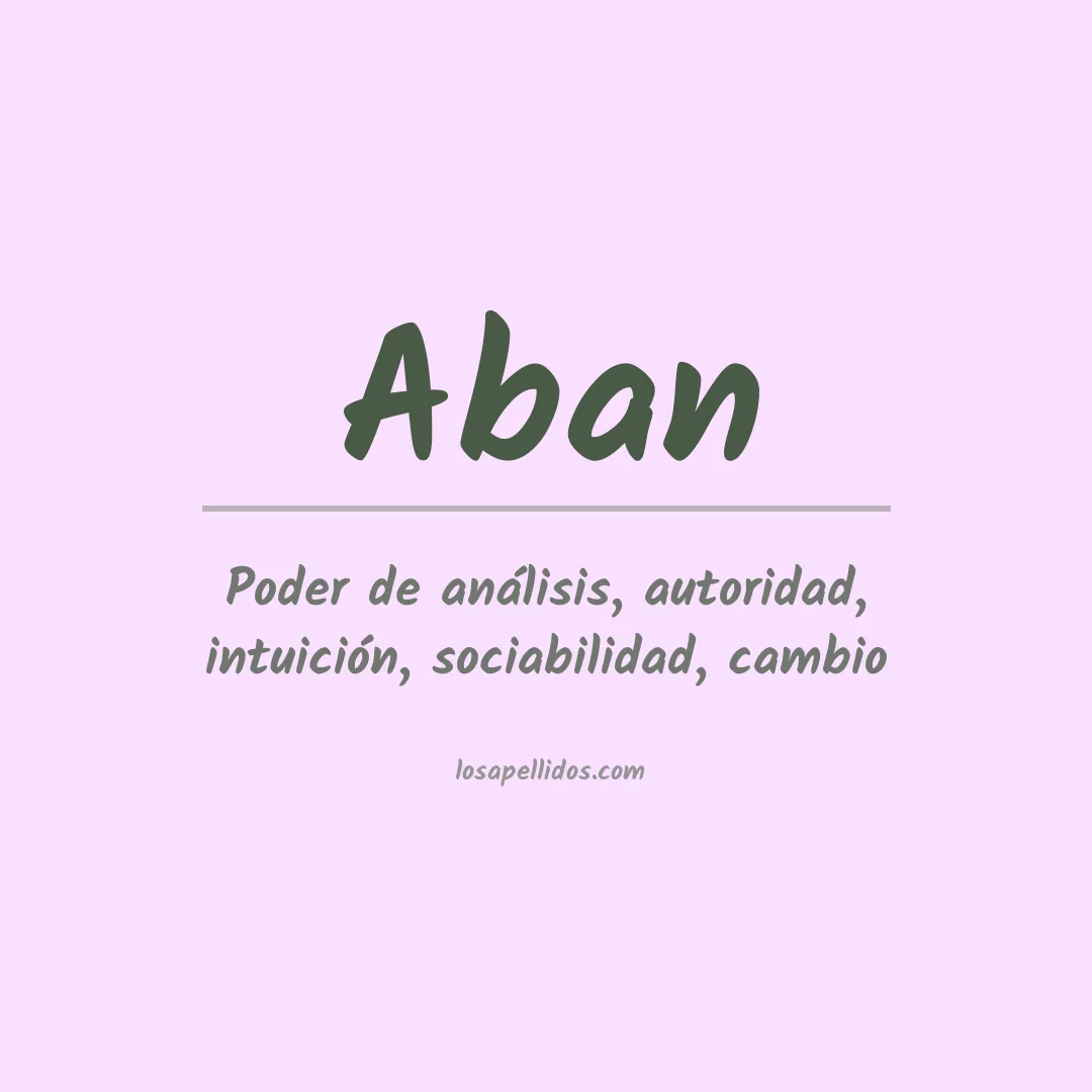 Apellido Aban