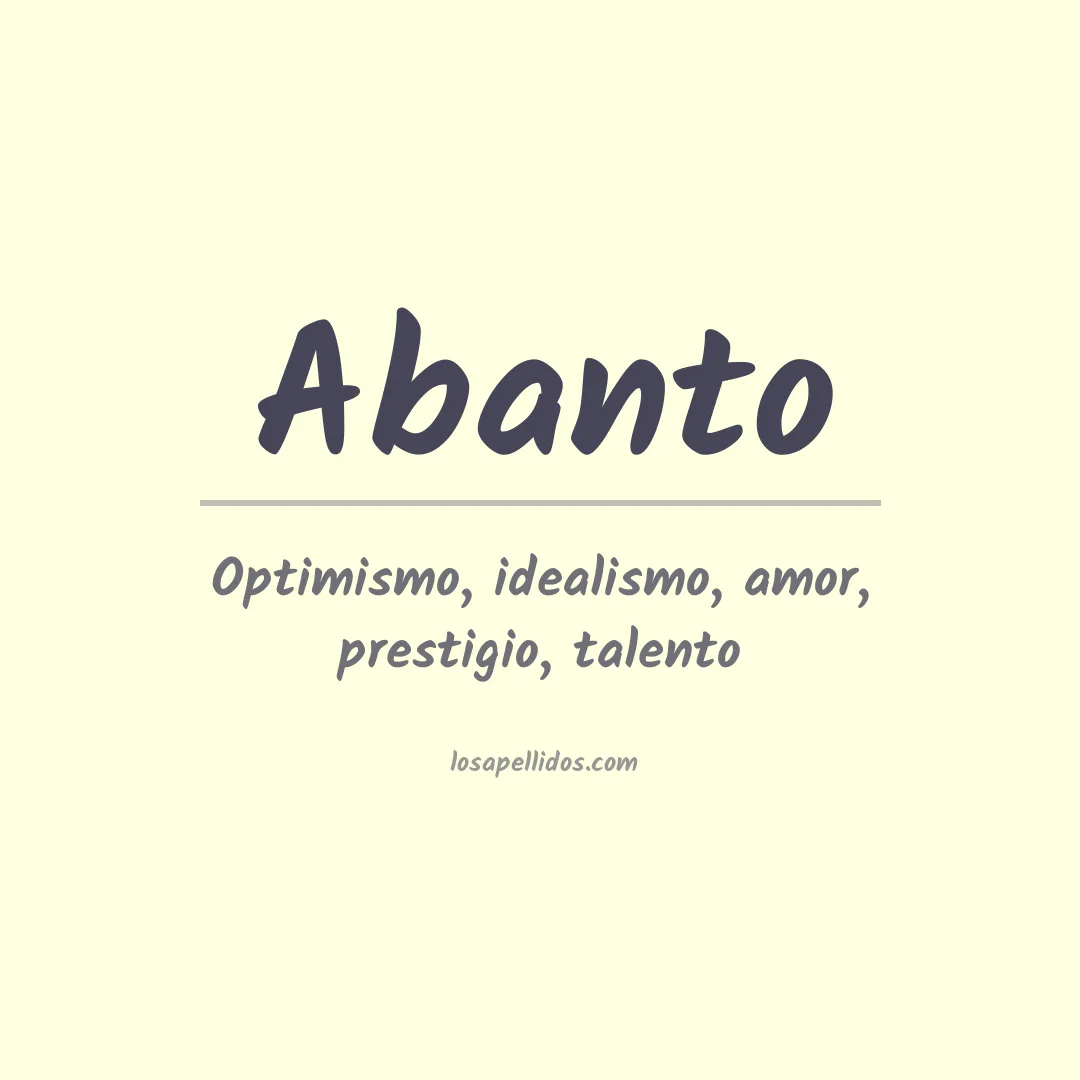 Apellido Abanto