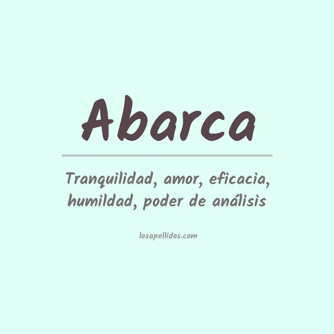 Apellido Abarca