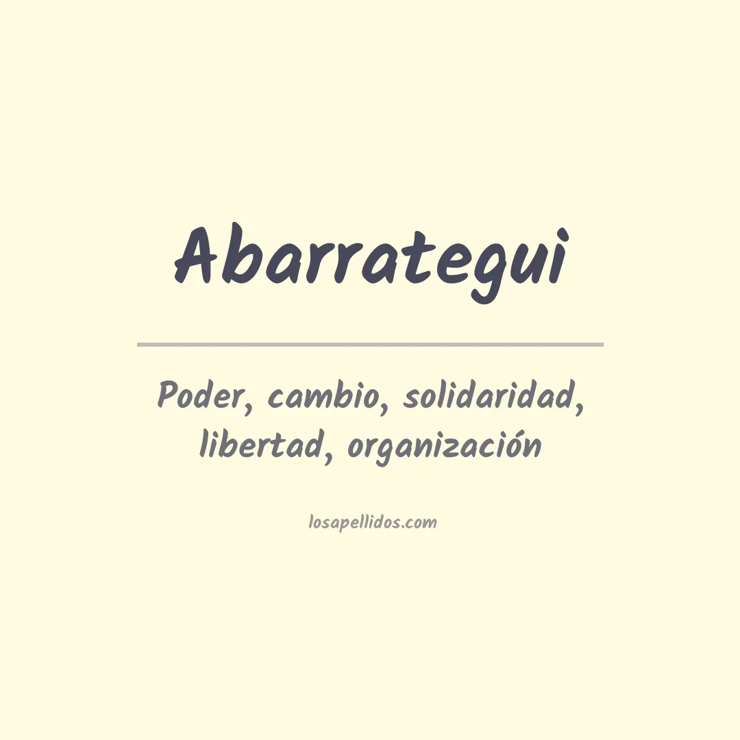 Apellido Abarrategui