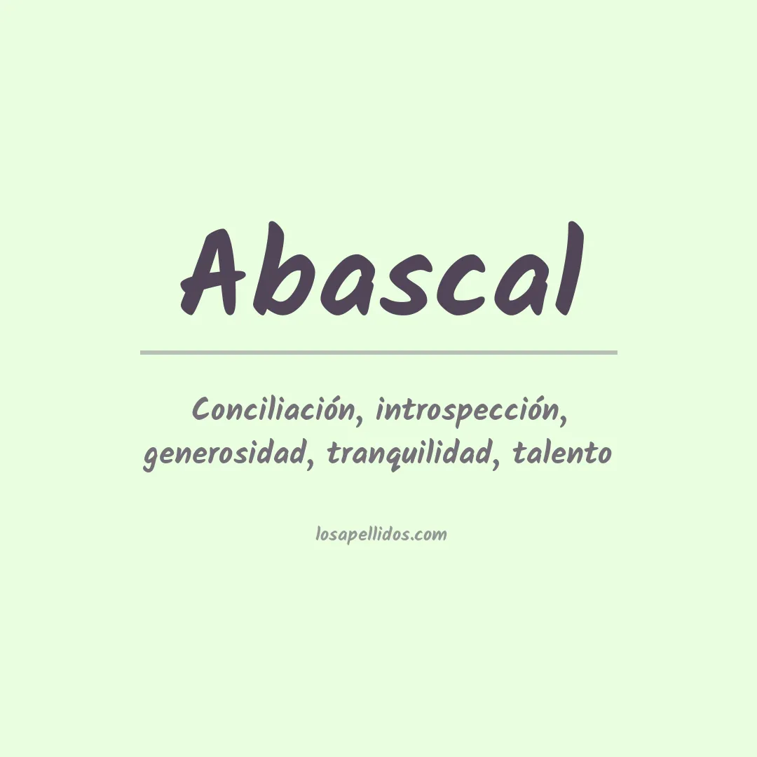 Apellido Abascal