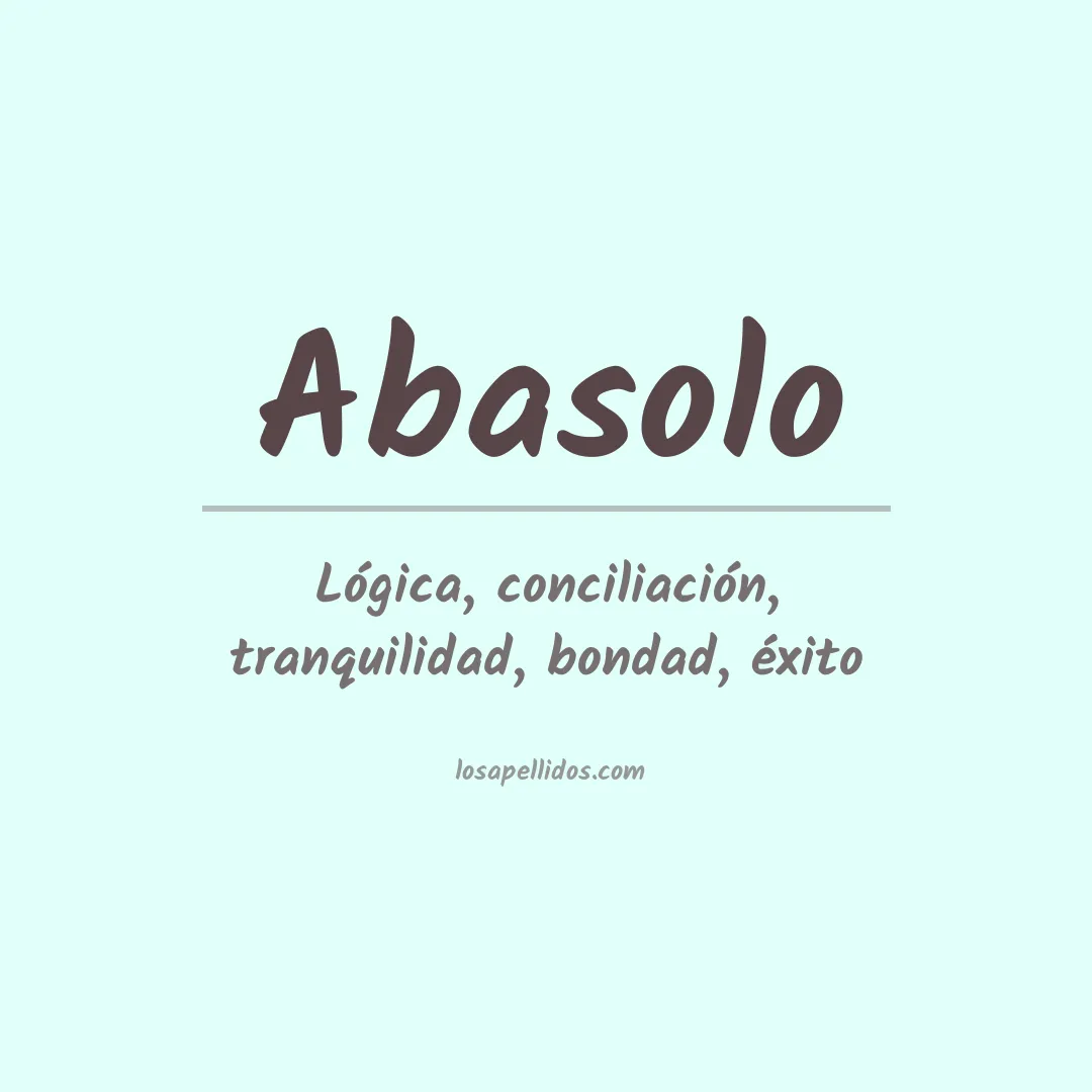 Apellido Abasolo