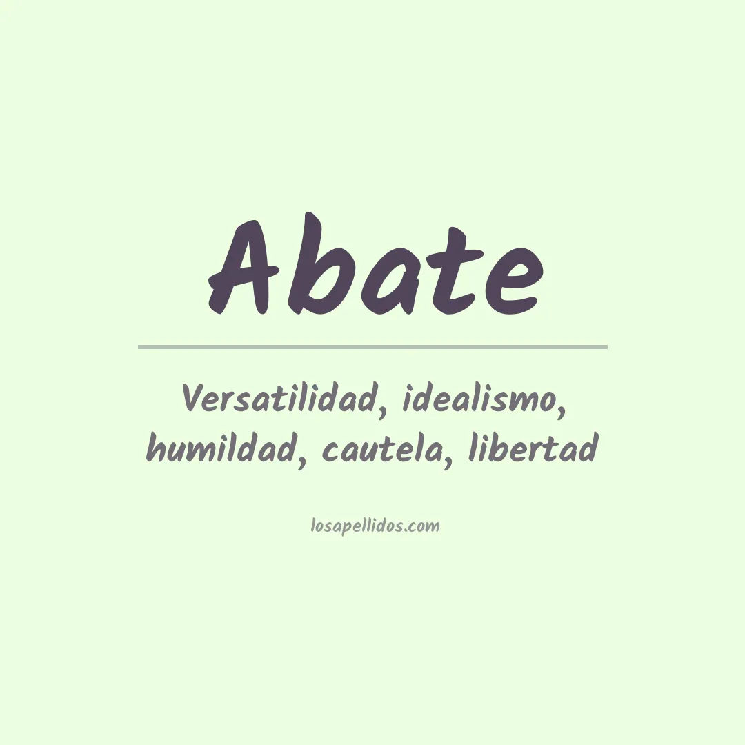 Apellido Abate
