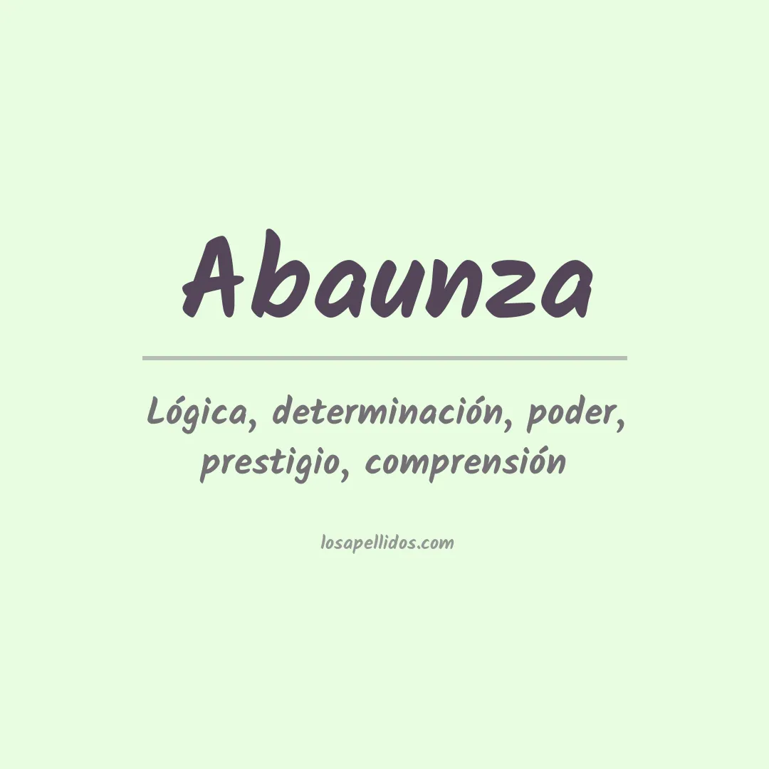 Apellido Abaunza