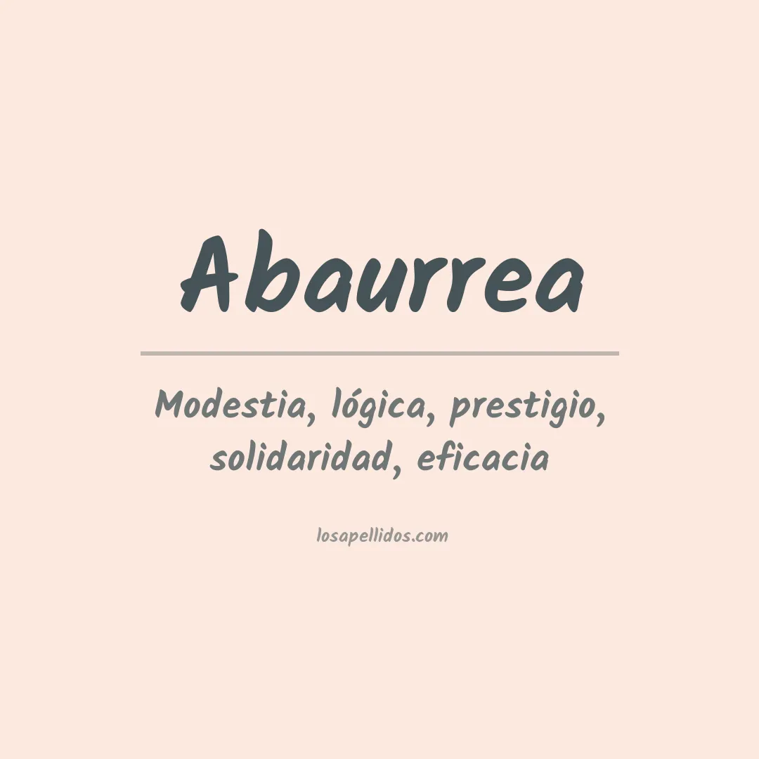 Significado del Apellido Abaurrea