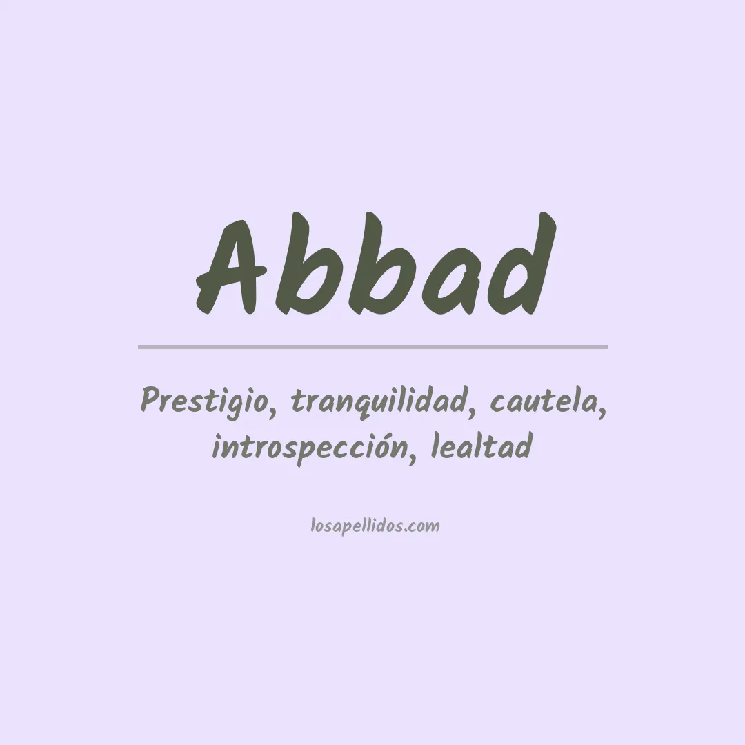 Apellido Abbad