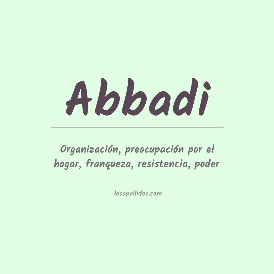 Apellido Abbadi