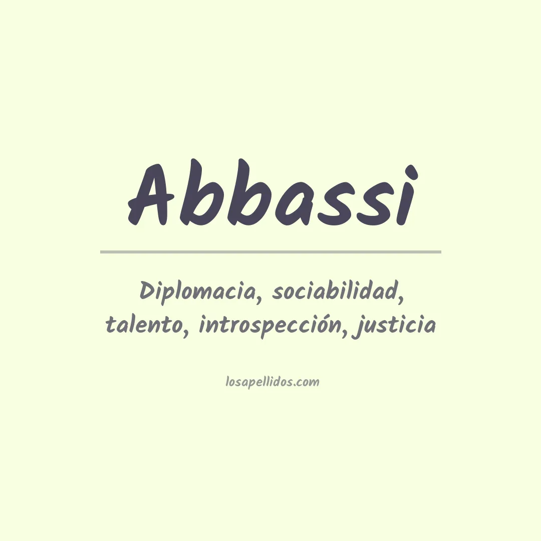 Apellido Abbassi