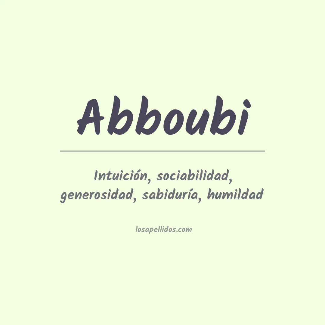 Apellido Abboubi