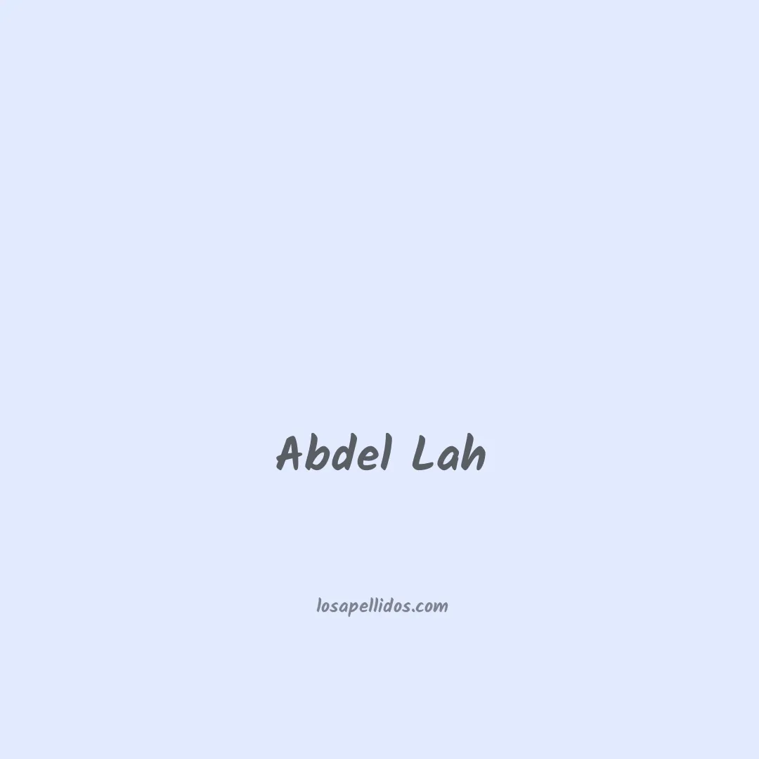 Abdel lah en chino