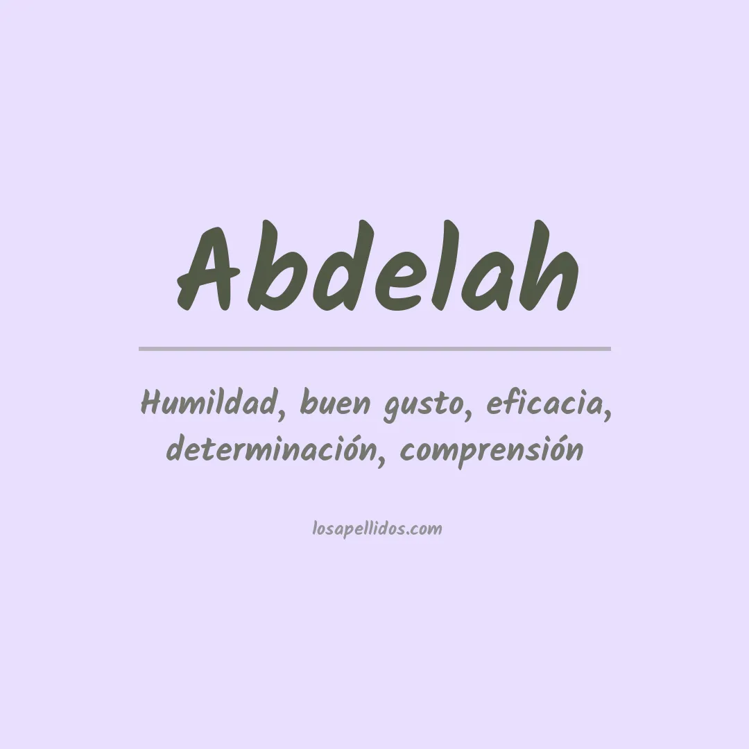 Apellido Abdelah