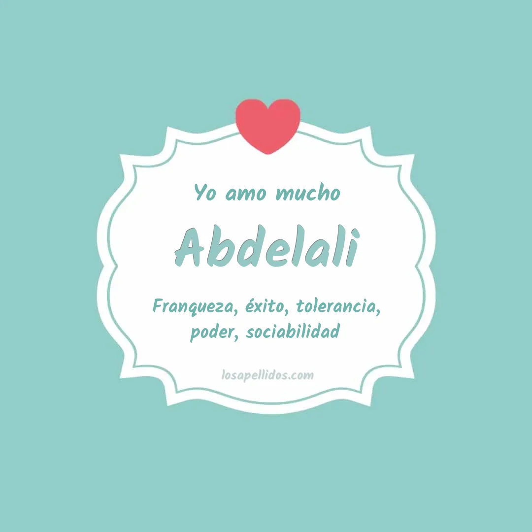 Yo amo mucho Abdelali