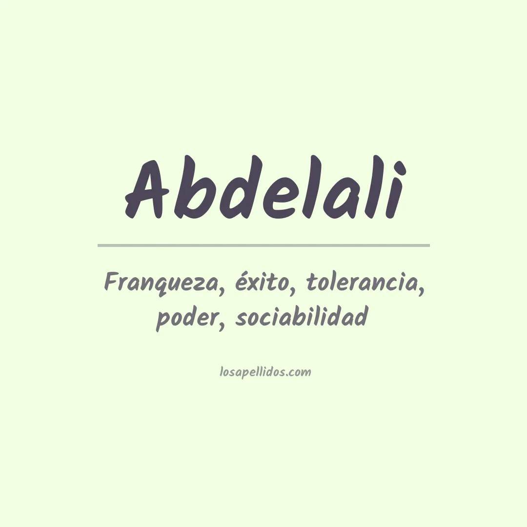 Apellido Abdelali