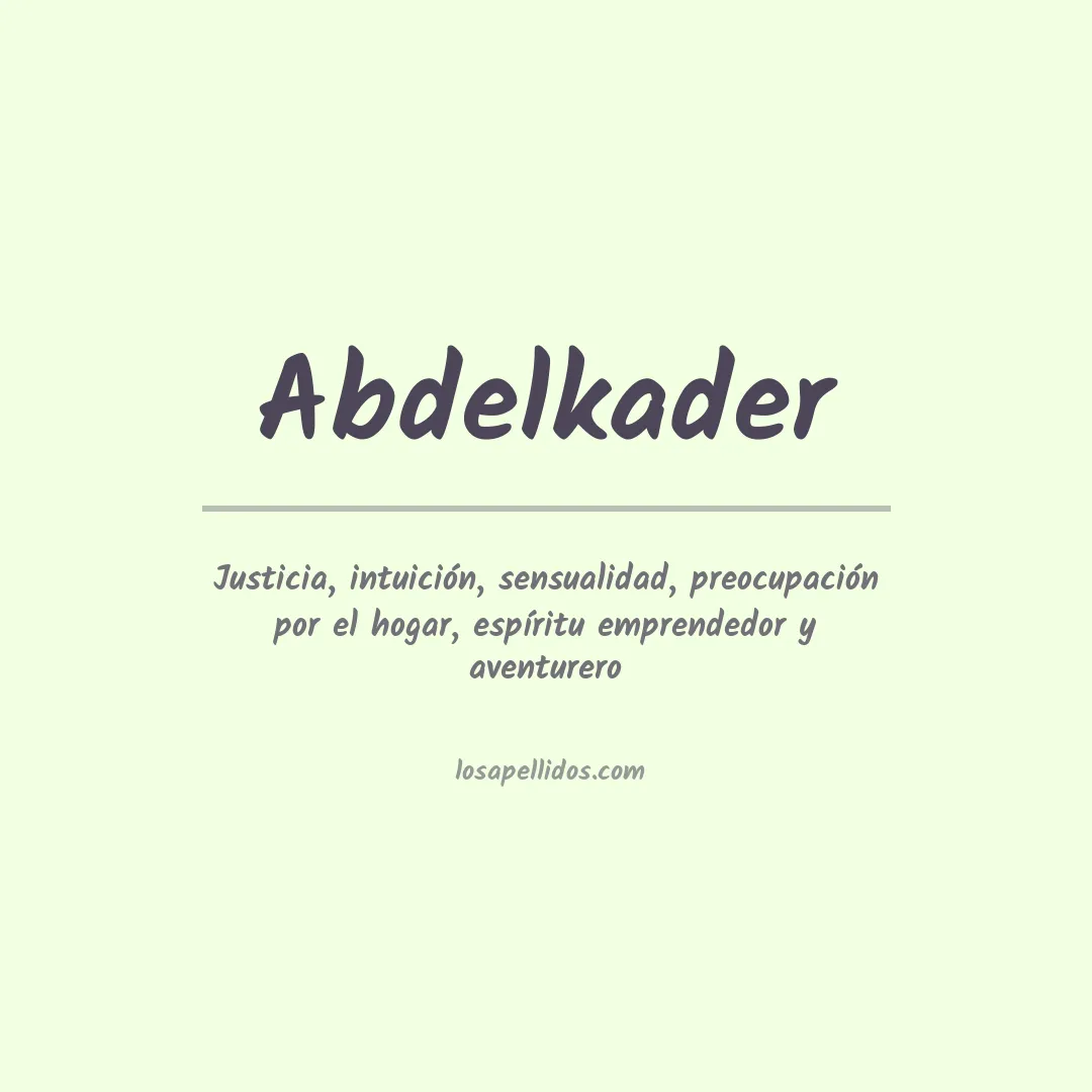 Apellido Abdelkader