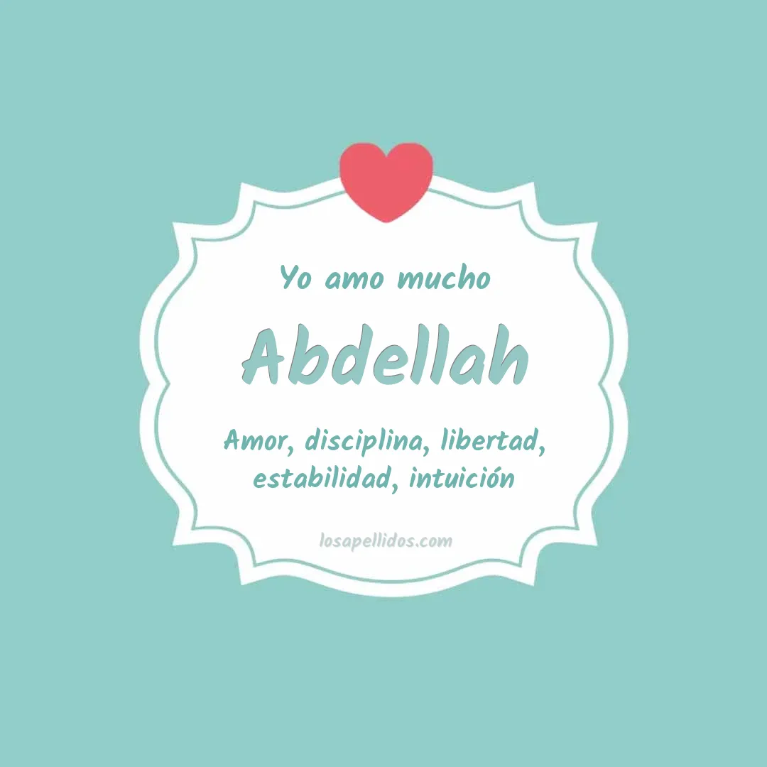 Yo amo mucho Abdellah