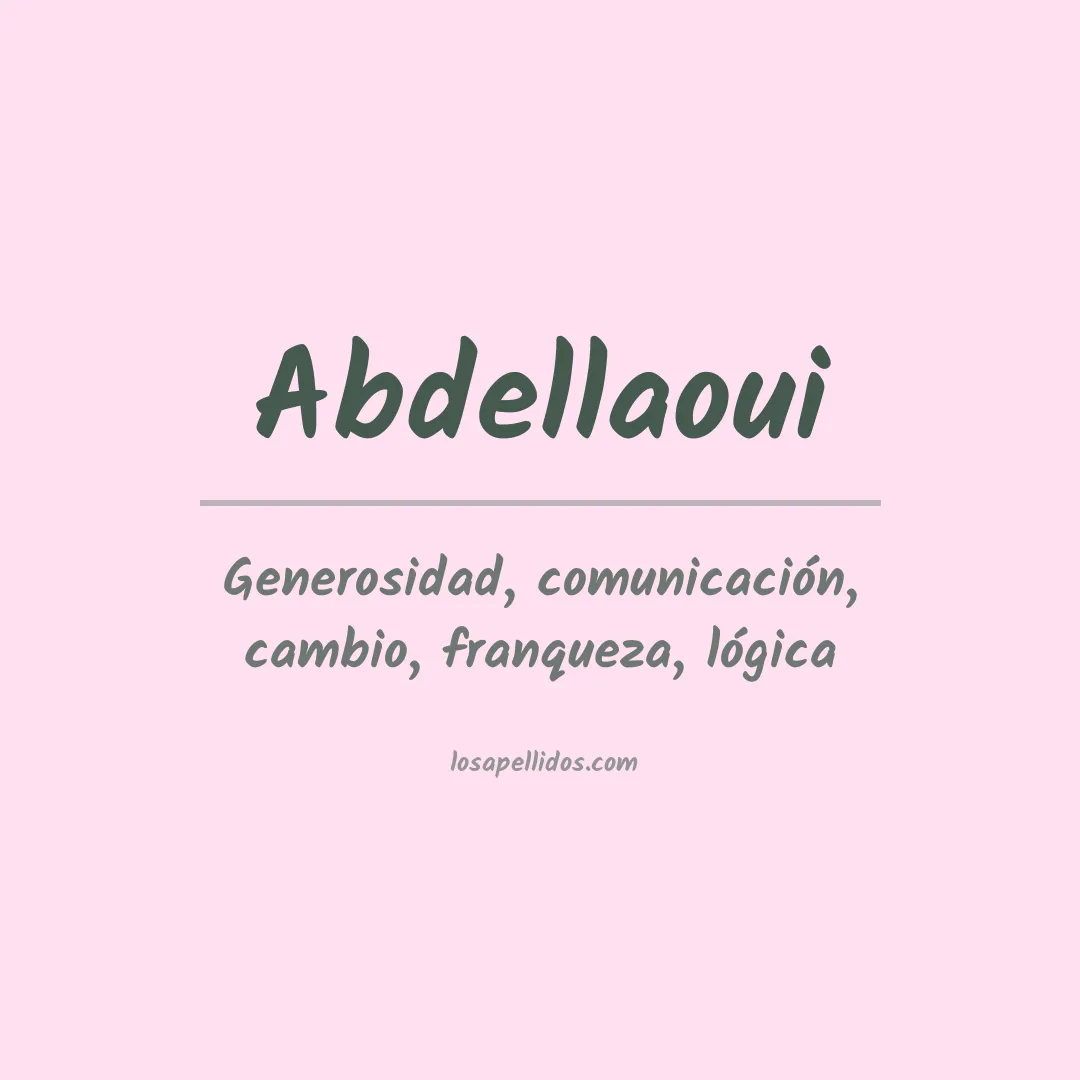 Apellido Abdellaoui