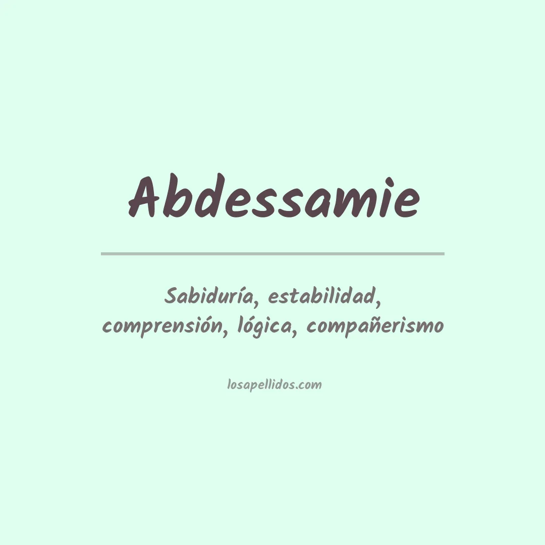 Apellido Abdessamie