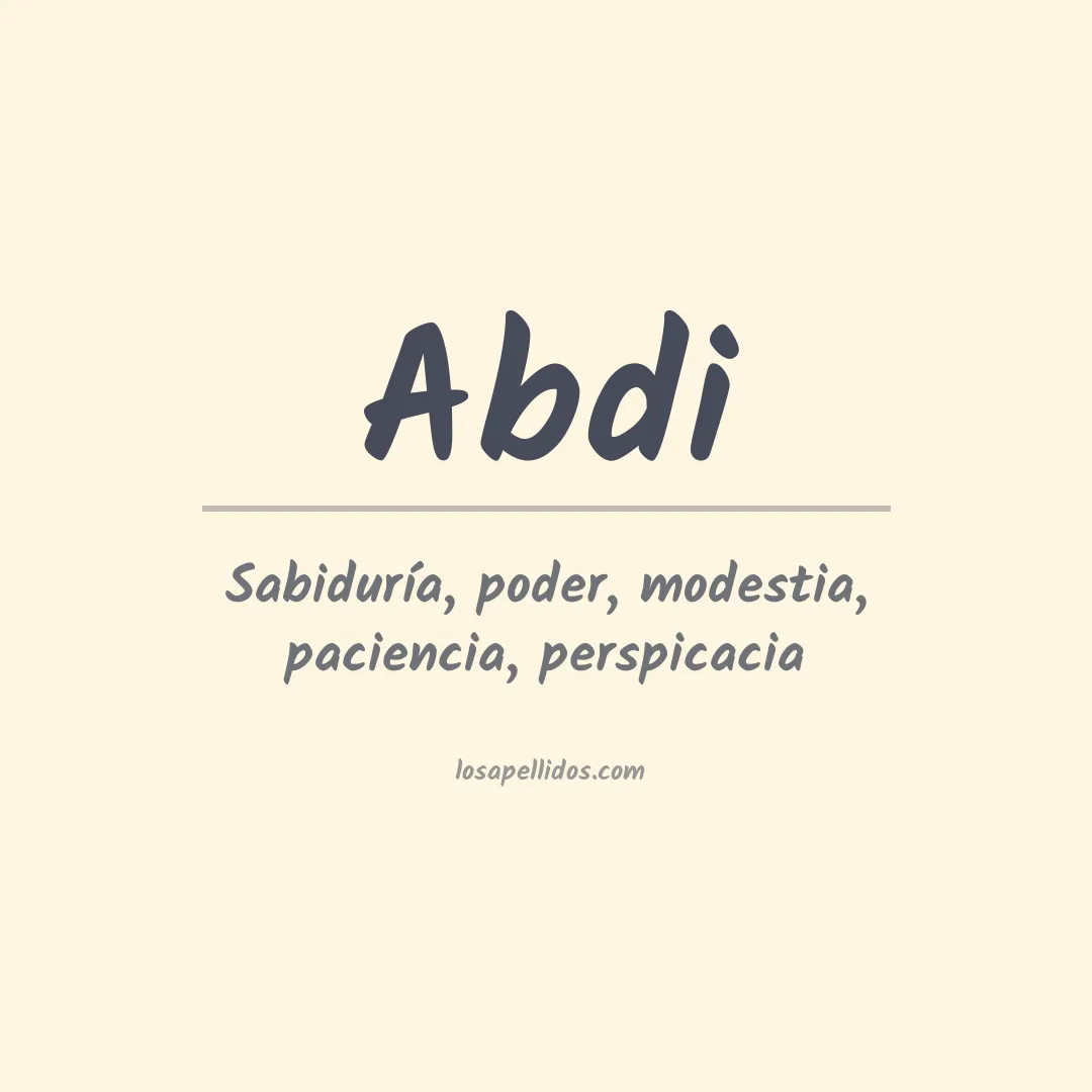 Apellido Abdi