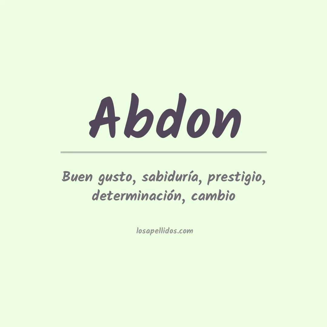 Apellido Abdon