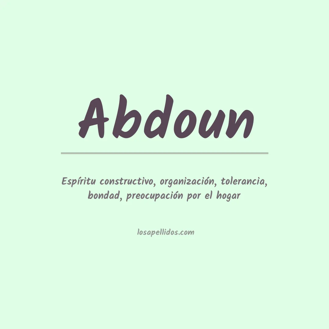 Apellido Abdoun
