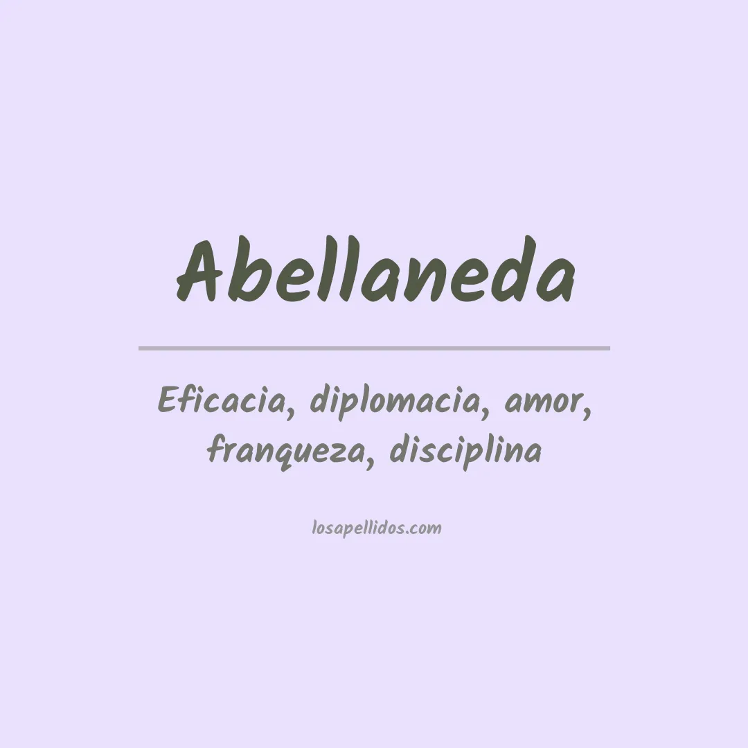 Significado del Apellido Abellaneda