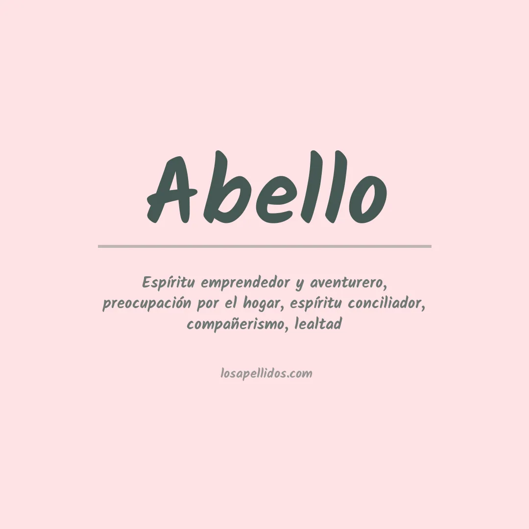 Apellido Abello