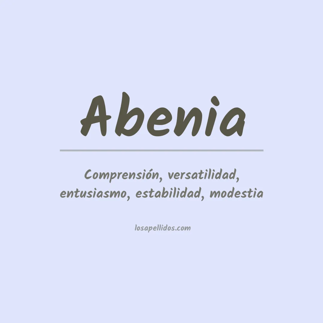 Apellido Abenia