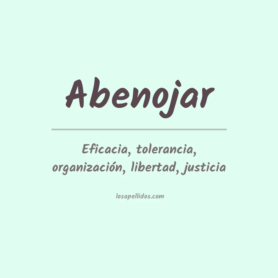 Apellido Abenojar