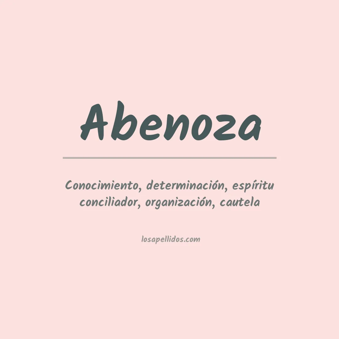 Apellido Abenoza