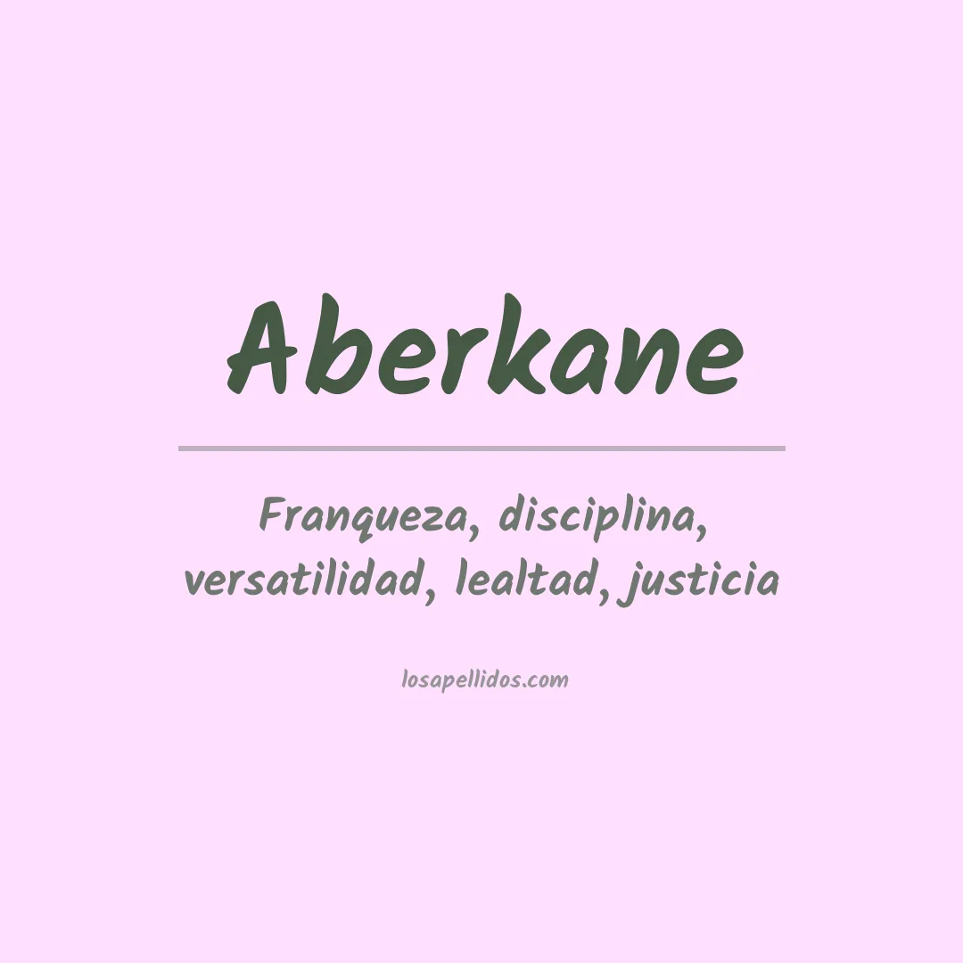 Apellido Aberkane
