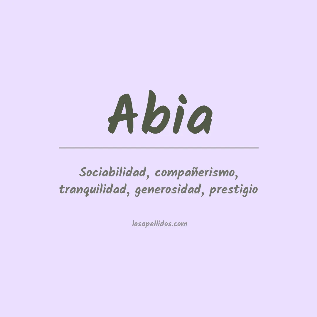 Apellido Abia
