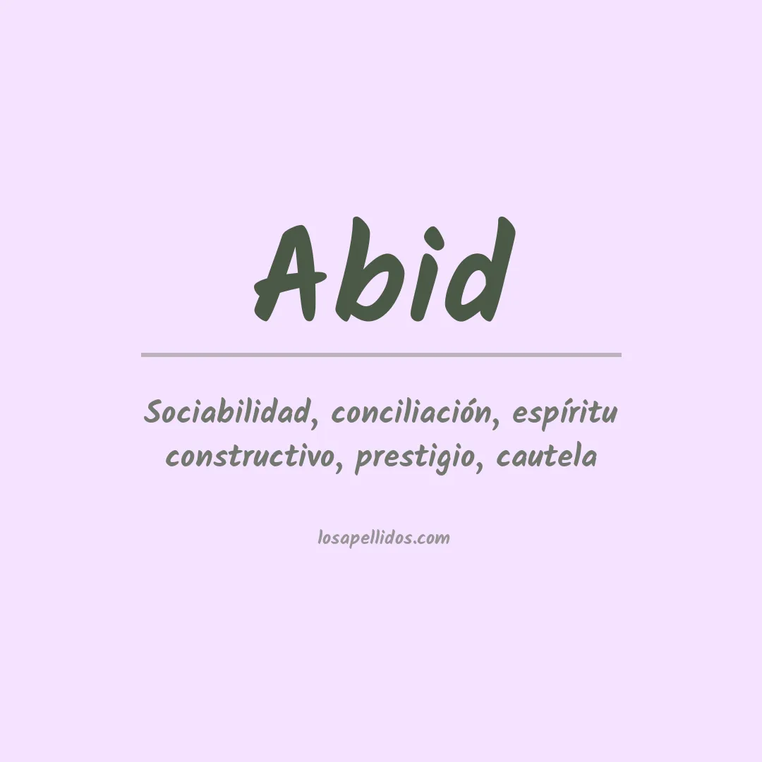 Apellido Abid