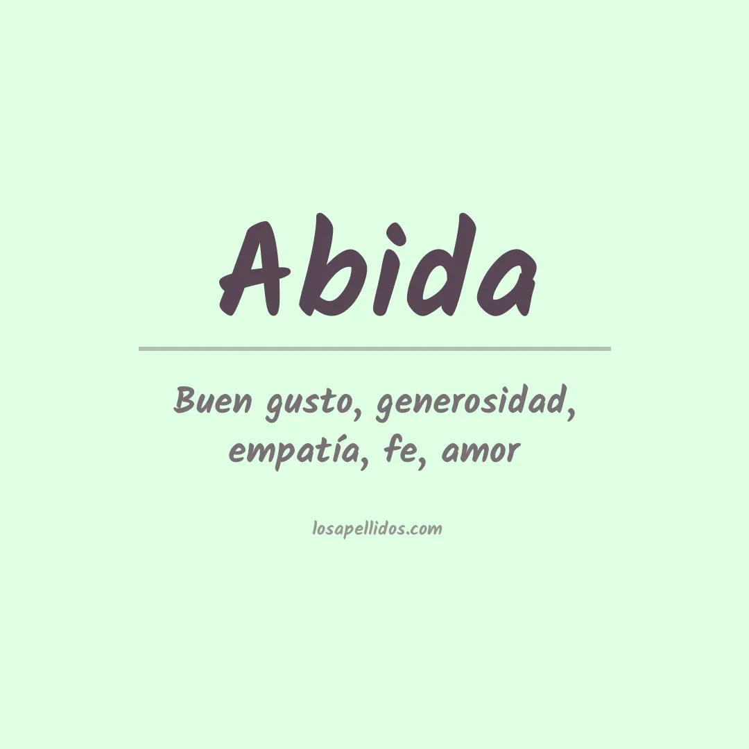 Apellido Abida