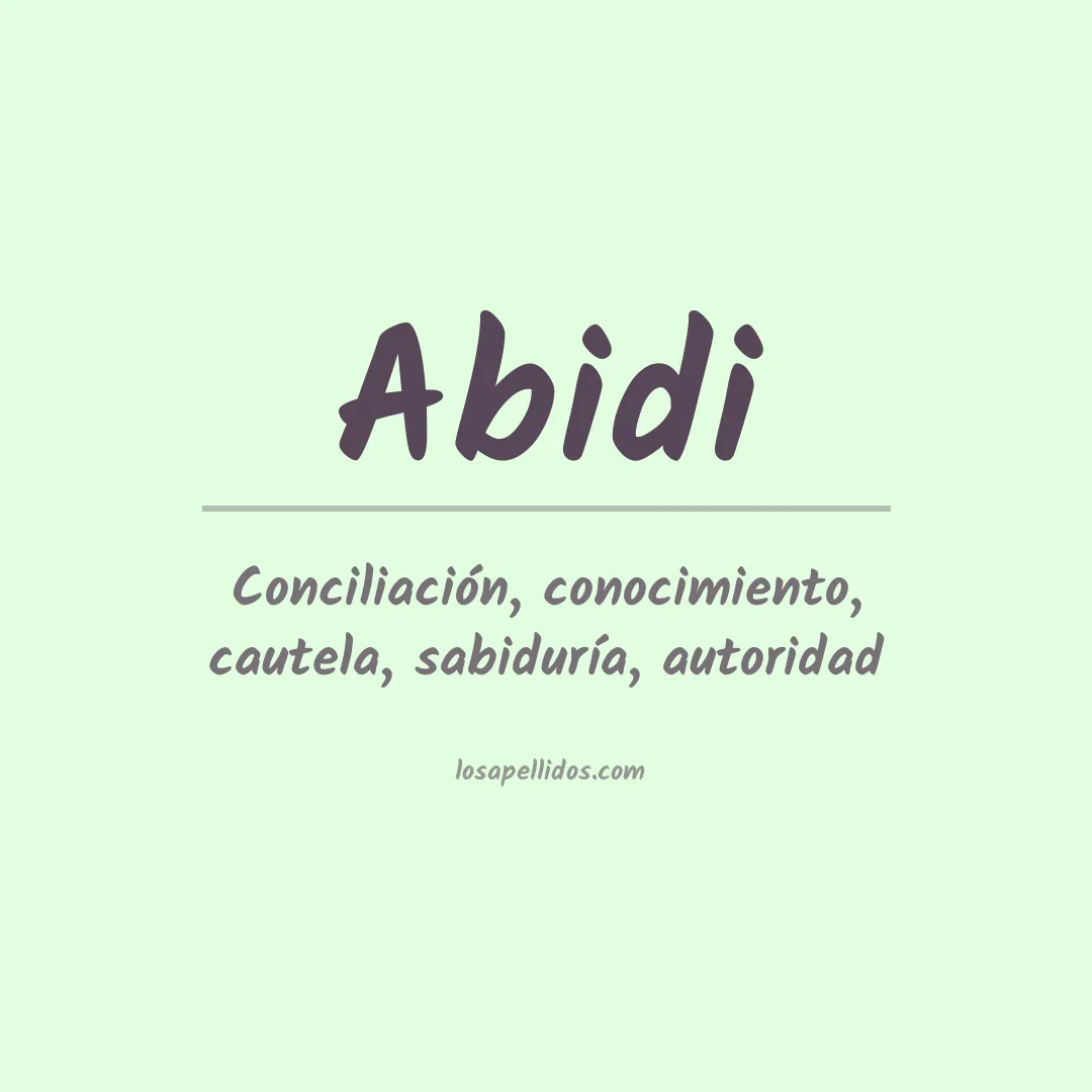 Apellido Abidi