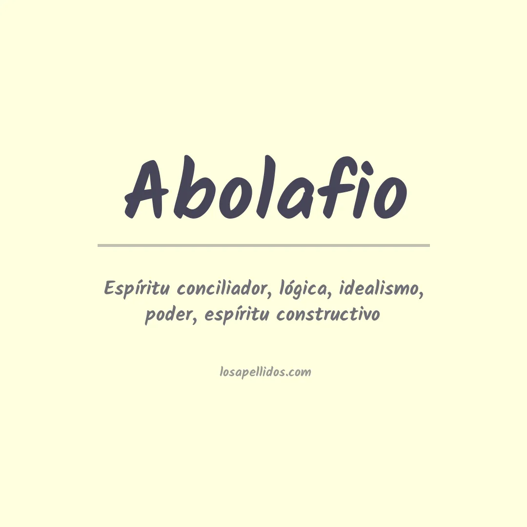 Apellido Abolafio