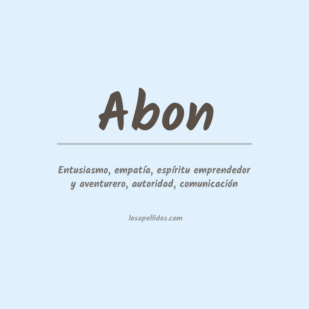 Apellido Abon