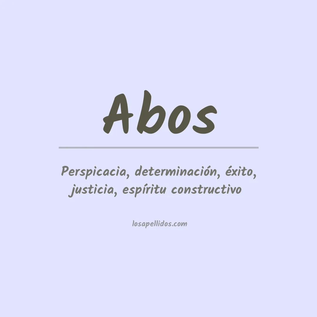Apellido Abos