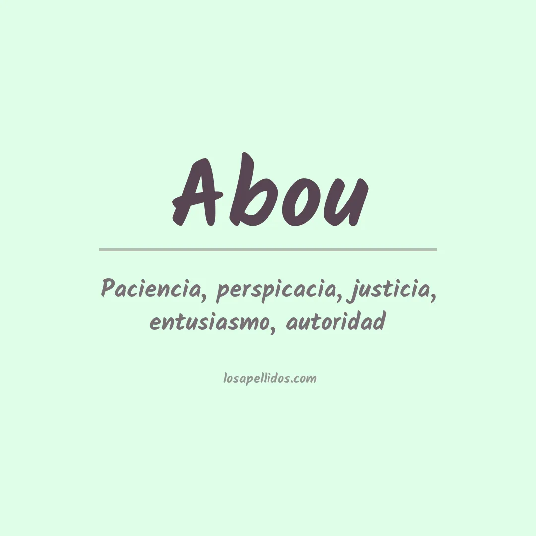Apellido Abou