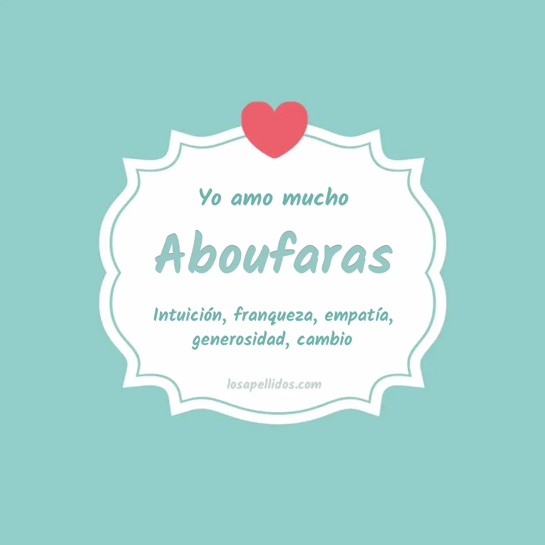 Yo amo mucho Aboufaras
