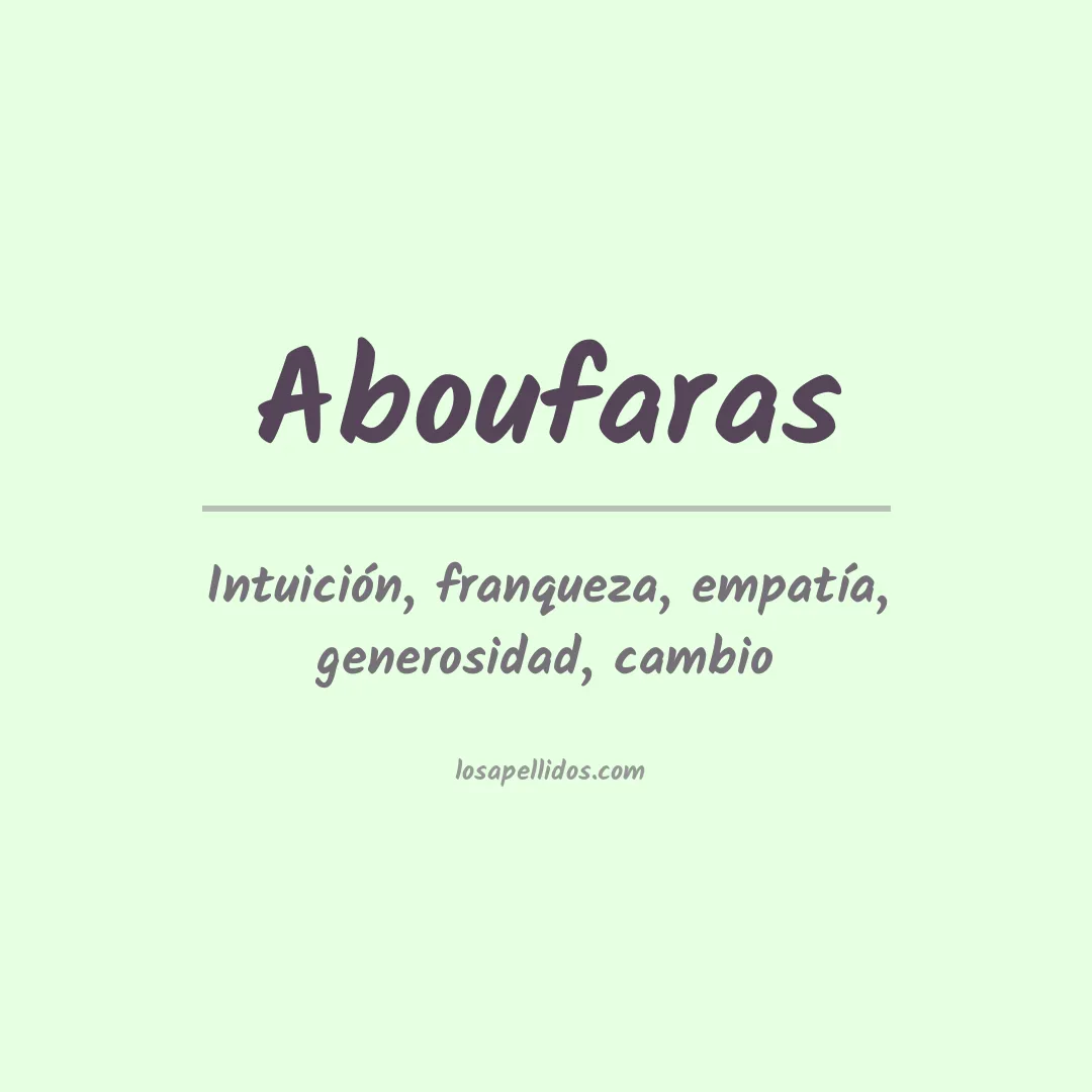 Apellido Aboufaras