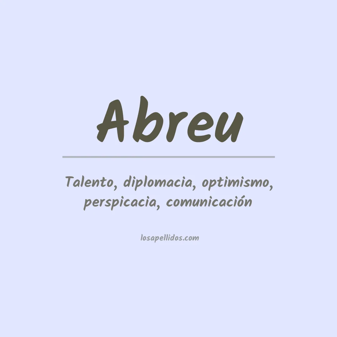 Apellido Abreu
