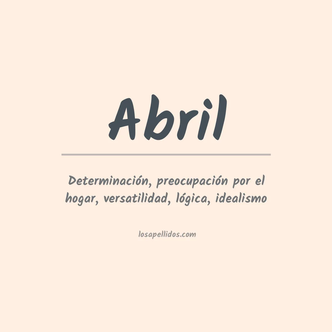 Apellido Abril