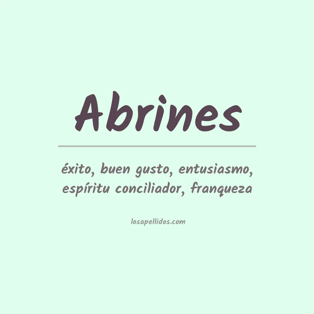Apellido Abrines